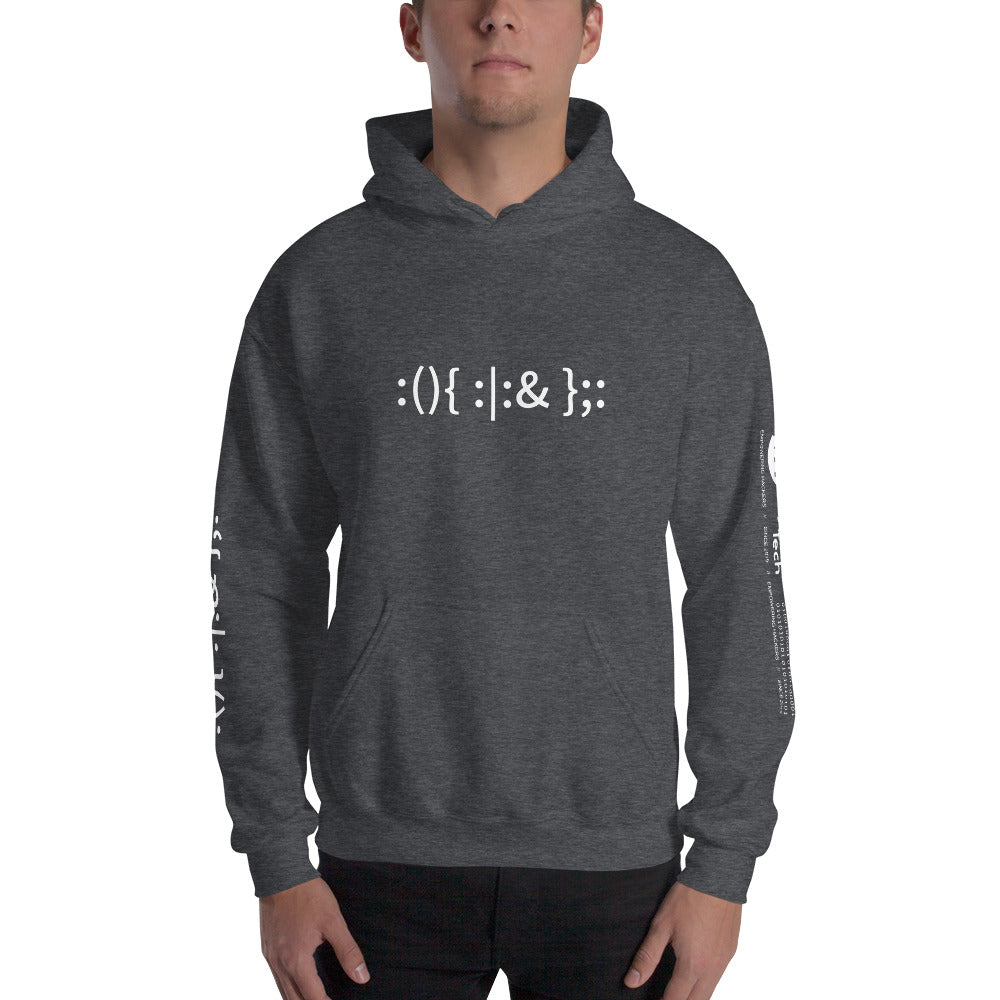 Linux Hackers - Bash Fork Bomb - Unisex Hoodie by DarkByteGear