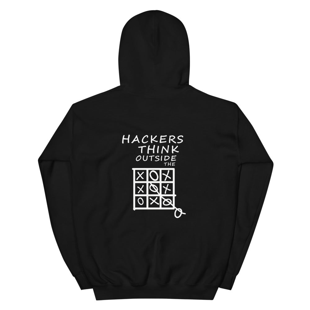 Hackers think outside the box - Unisex Hoodie by DarkByteGear