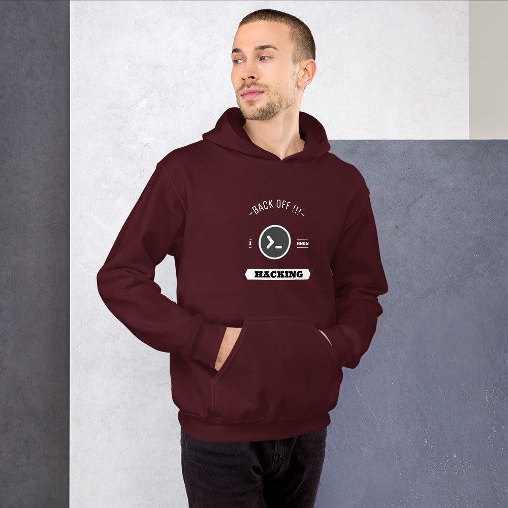 Back off I know hacking - Unisex Hoodie by DarkByteGear