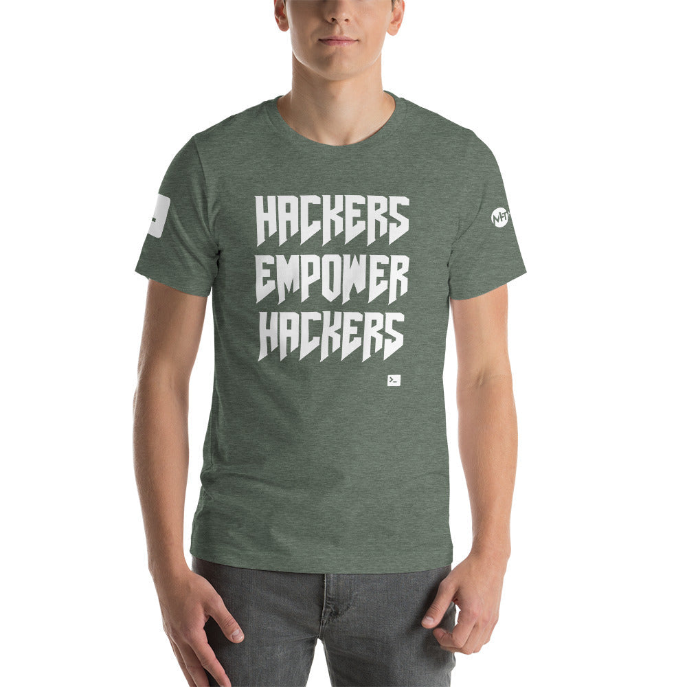 Hackers empower hackers - Short-Sleeve Unisex T-Shirt by DarkByteGear