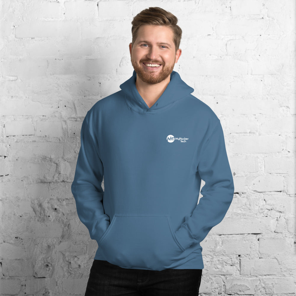 Hacking the apocalypse v - Unisex Hoodie (with back design) by DarkByteGear