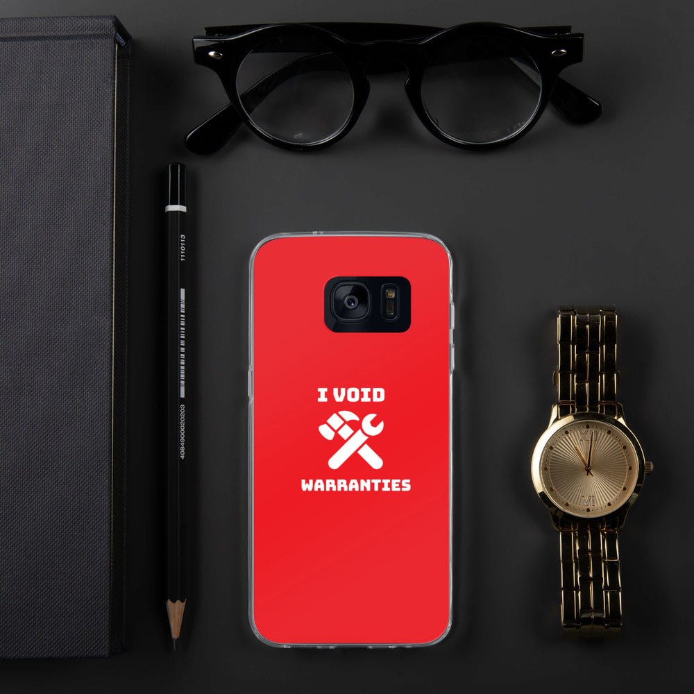 I void warranties - Samsung Case (red) by DarkByteGear