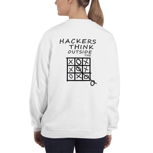 Hackers think outside the box - Unisex Sweatshirt by DarkByteGear