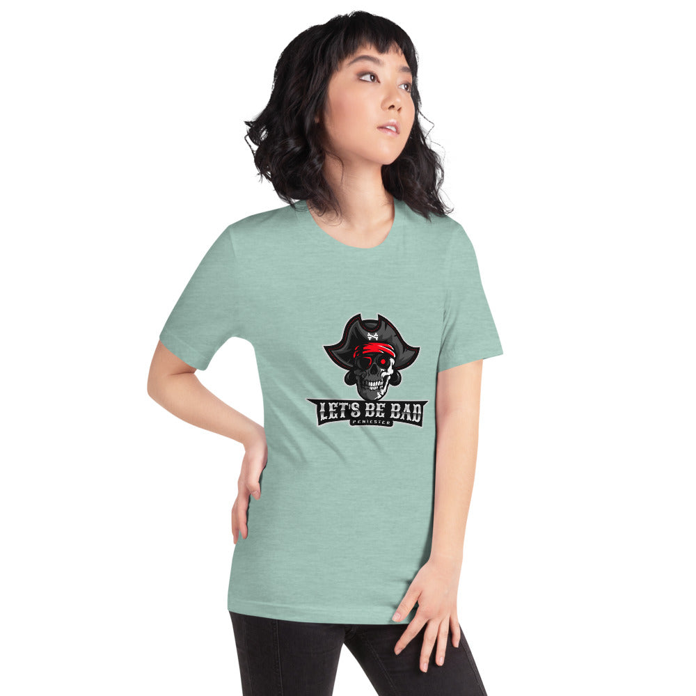 Let's be bad - Short-Sleeve Unisex T-Shirt (white) by DarkByteGear