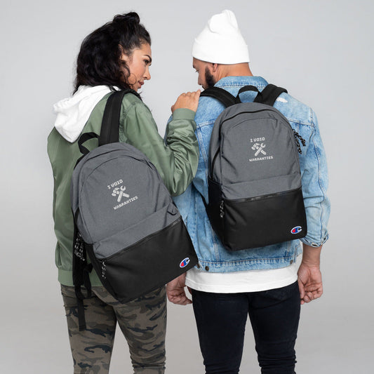 I void warranties - Embroidered Champion Backpack by DarkByteGear