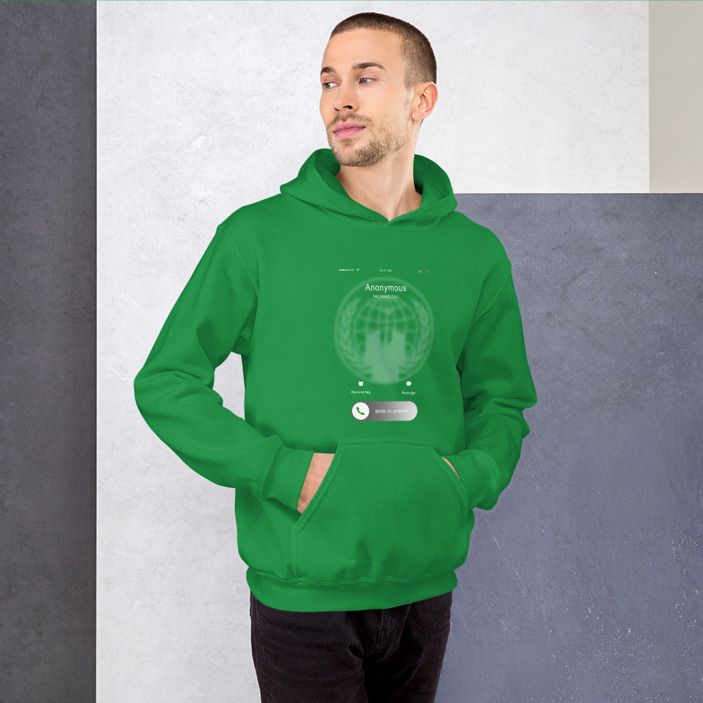 Anonymous incoming call - Unisex Hoodie by DarkByteGear