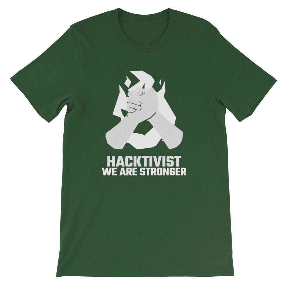 Hacktivist - Short-Sleeve Unisex T-Shirt (white text) by DarkByteGear