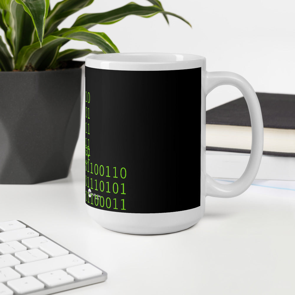 GO 01100110 01110101 01100011 01101011 YOURSELF - Mug by DarkByteGear