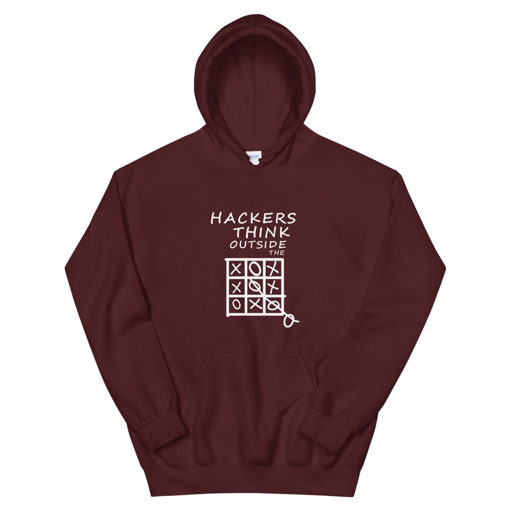 Hackers think outside the box - Unisex Hoodie by DarkByteGear