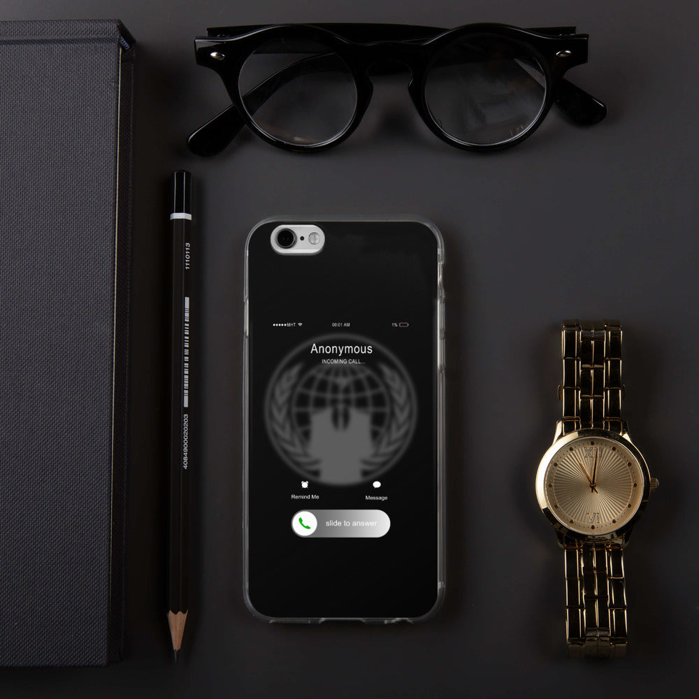 Anonymous incoming call - iPhone Case by DarkByteGear