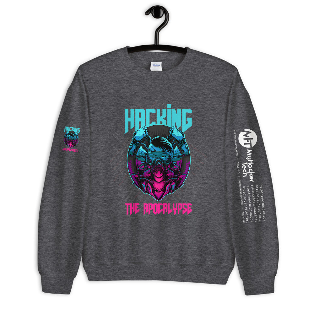 Hacking the apocalypse v2 - Unisex Sweatshirt by DarkByteGear