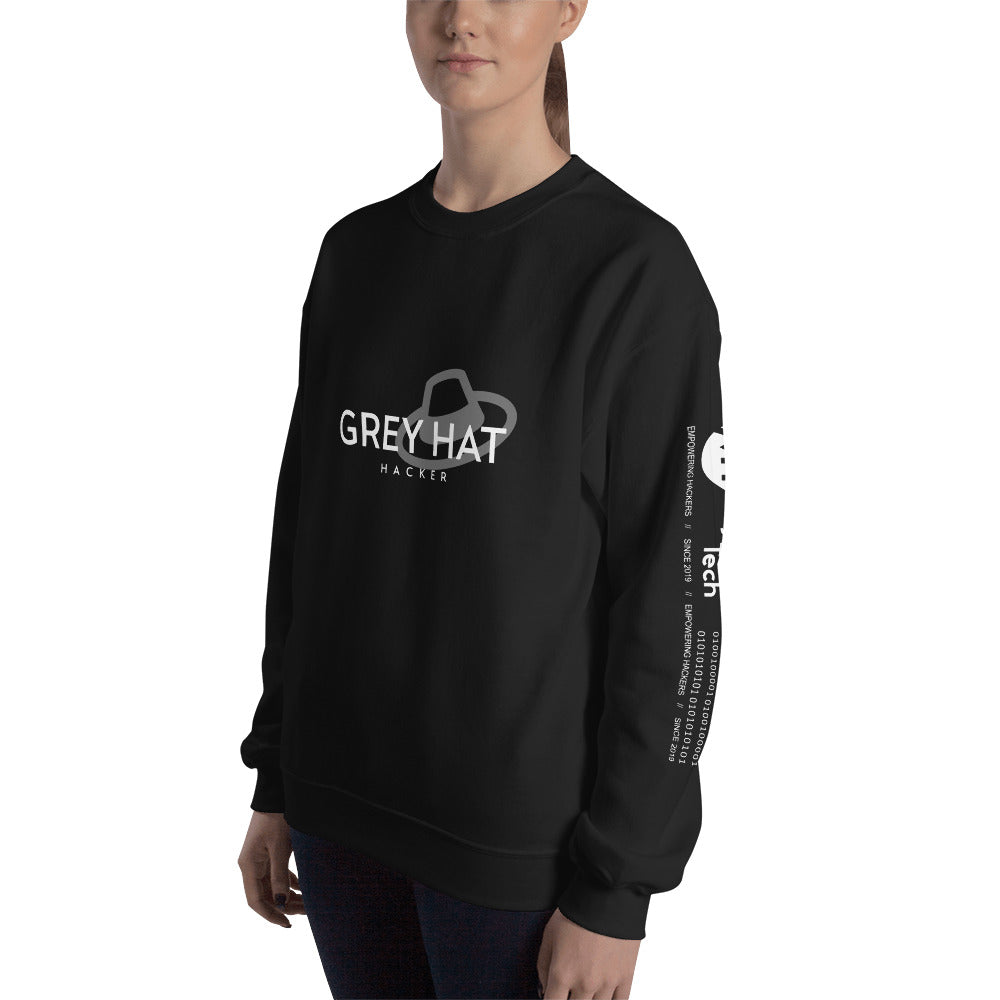 Grey Hat Hacker - Unisex Sweatshirt by DarkByteGear