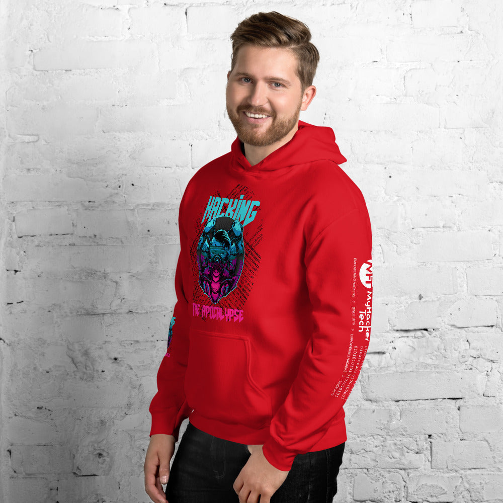 Hacking the apocalypse v1 - Unisex Hoodie (with all sides design) by DarkByteGear