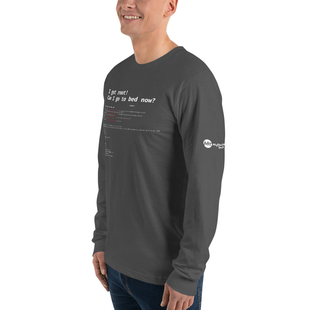 I got root! Can I go to bed now? - Long sleeve t-shirt by DarkByteGear