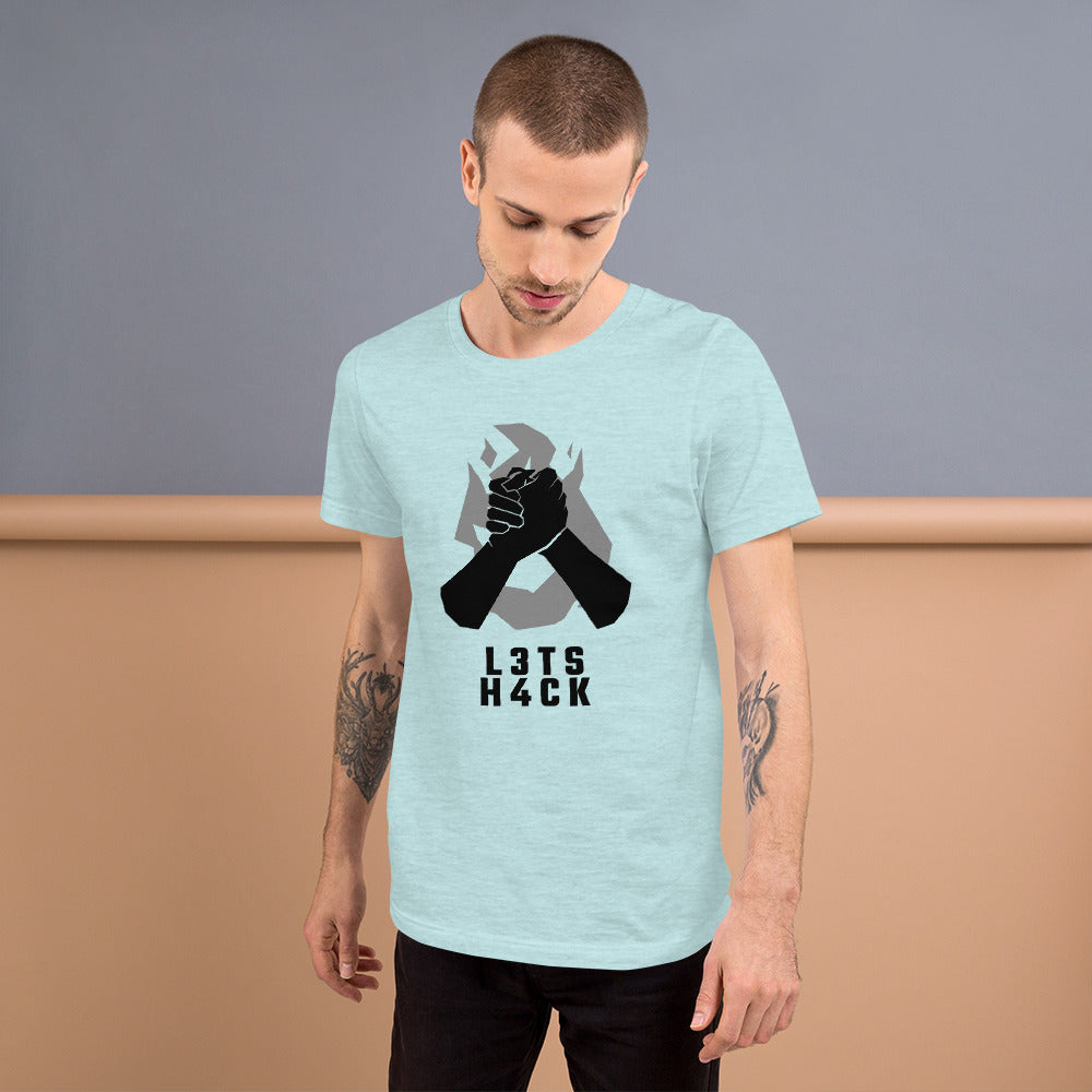 L3ts H4ck - Short-Sleeve Unisex T-Shirt by DarkByteGear