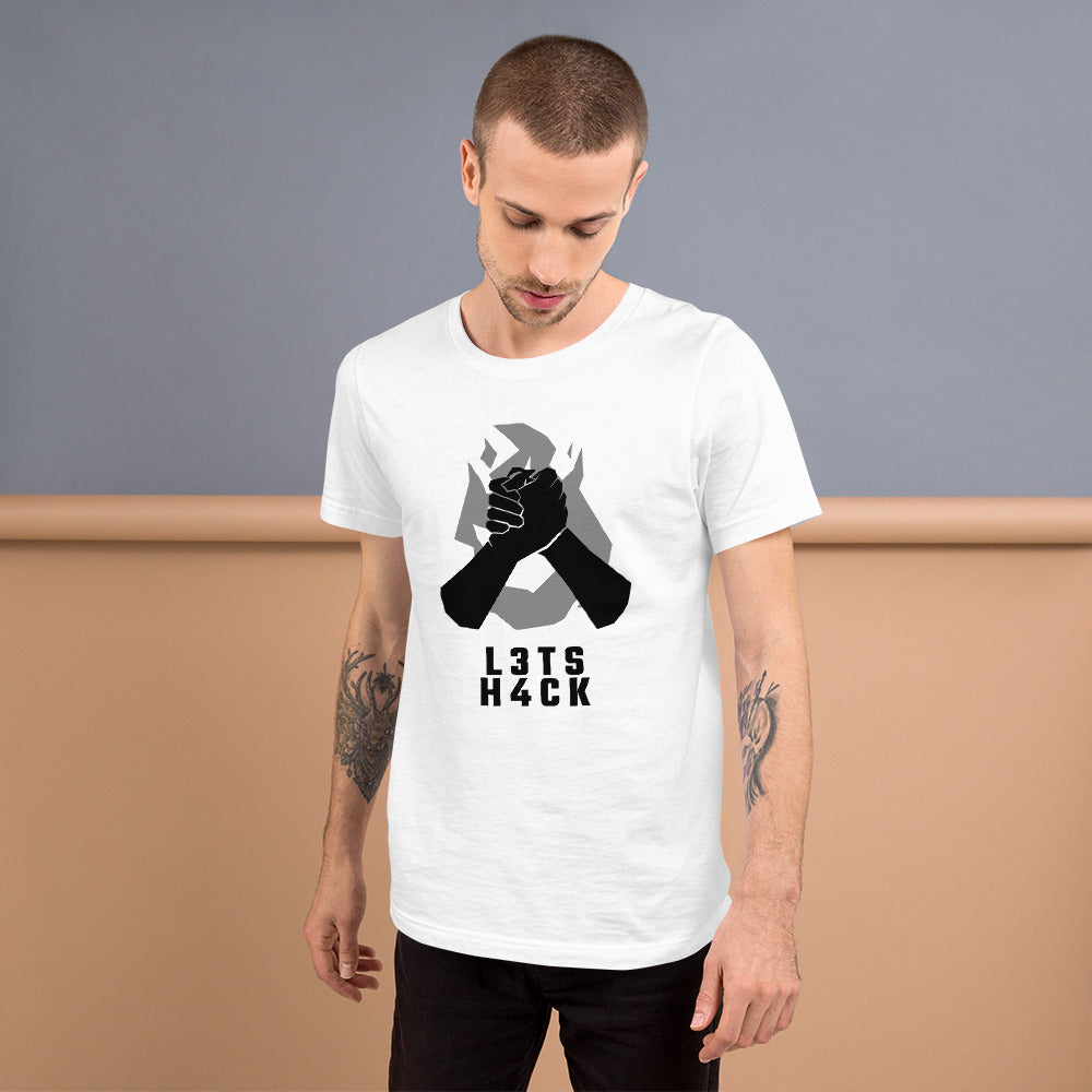 L3ts H4ck - Short-Sleeve Unisex T-Shirt by DarkByteGear