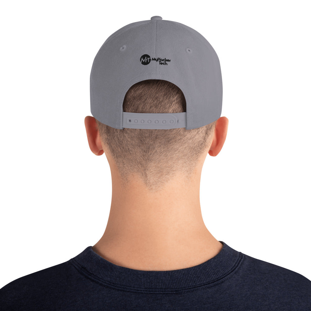 I void warranties - Snapback Hat (black text) by DarkByteGear