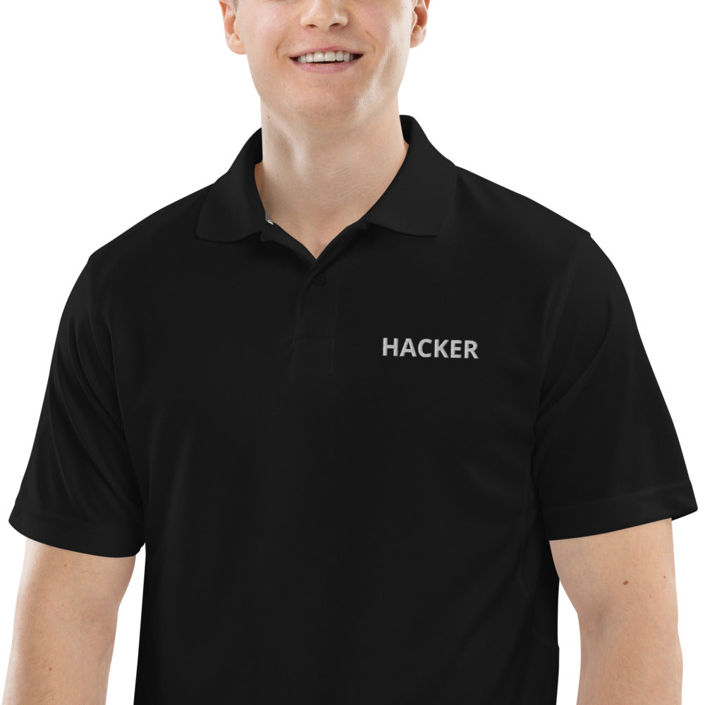 Hacker - Men's Champion performance polo by DarkByteGear