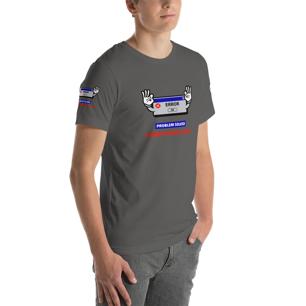 Problem solved - Short-Sleeve Unisex T-Shirt by DarkByteGear