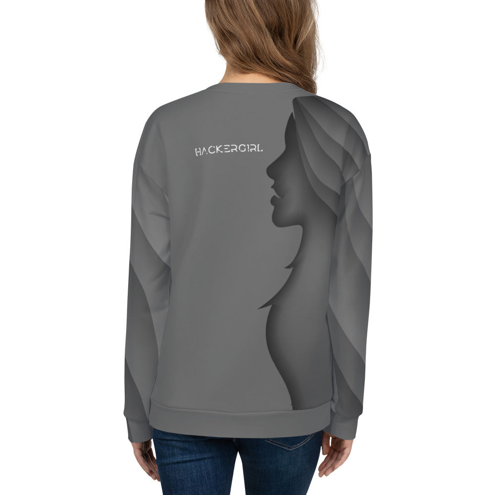 Hackergirl v1.2 - Unisex Sweatshirt by DarkByteGear