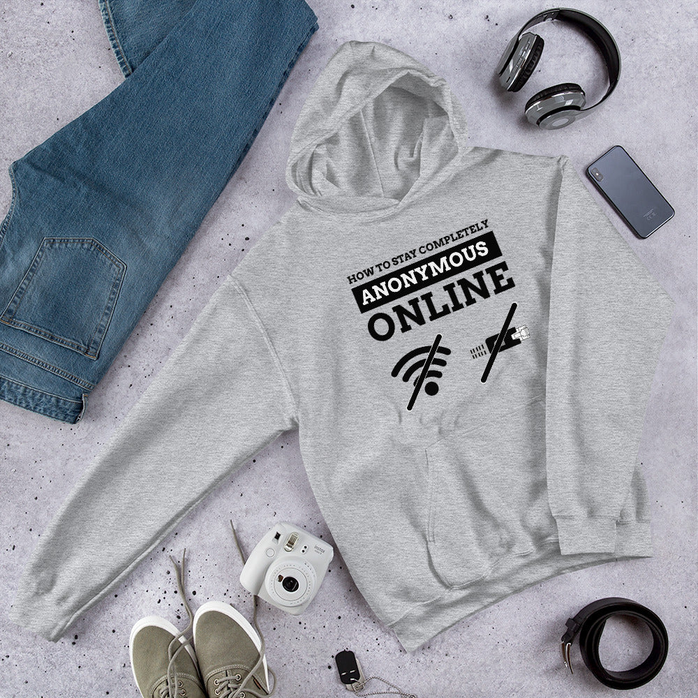 How to stay completely anonymous online - Unisex Hoodie by DarkByteGear