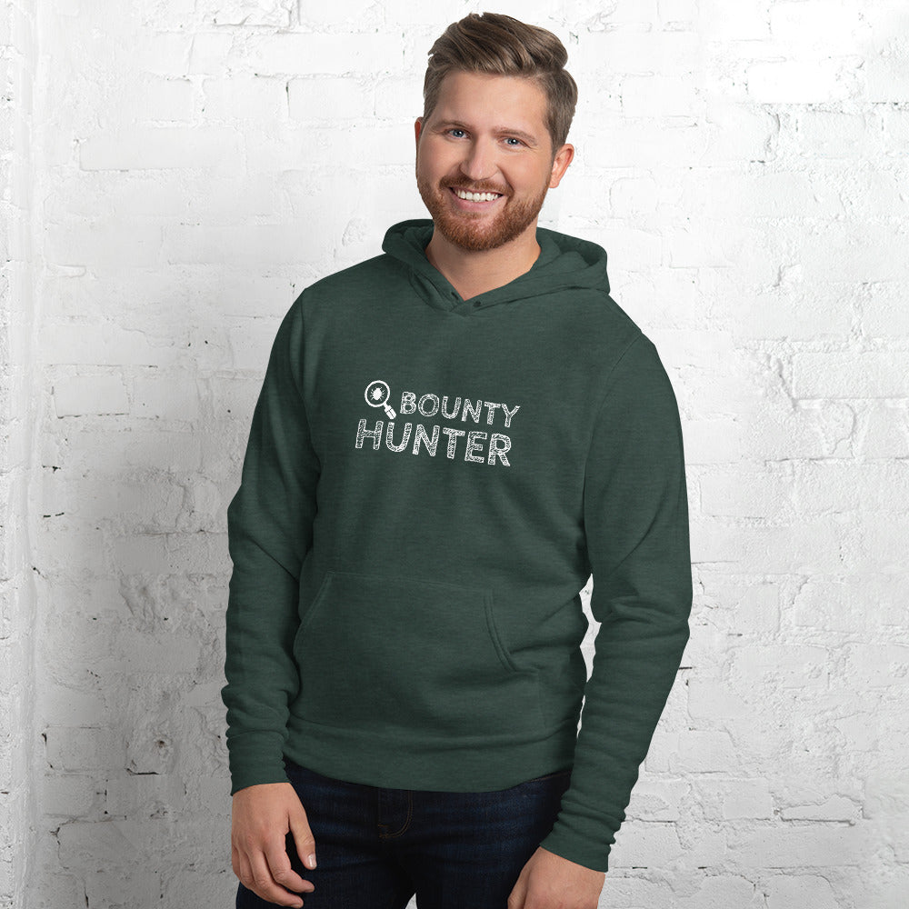 Bug bounty hunter - Unisex hoodie (white text) by DarkByteGear