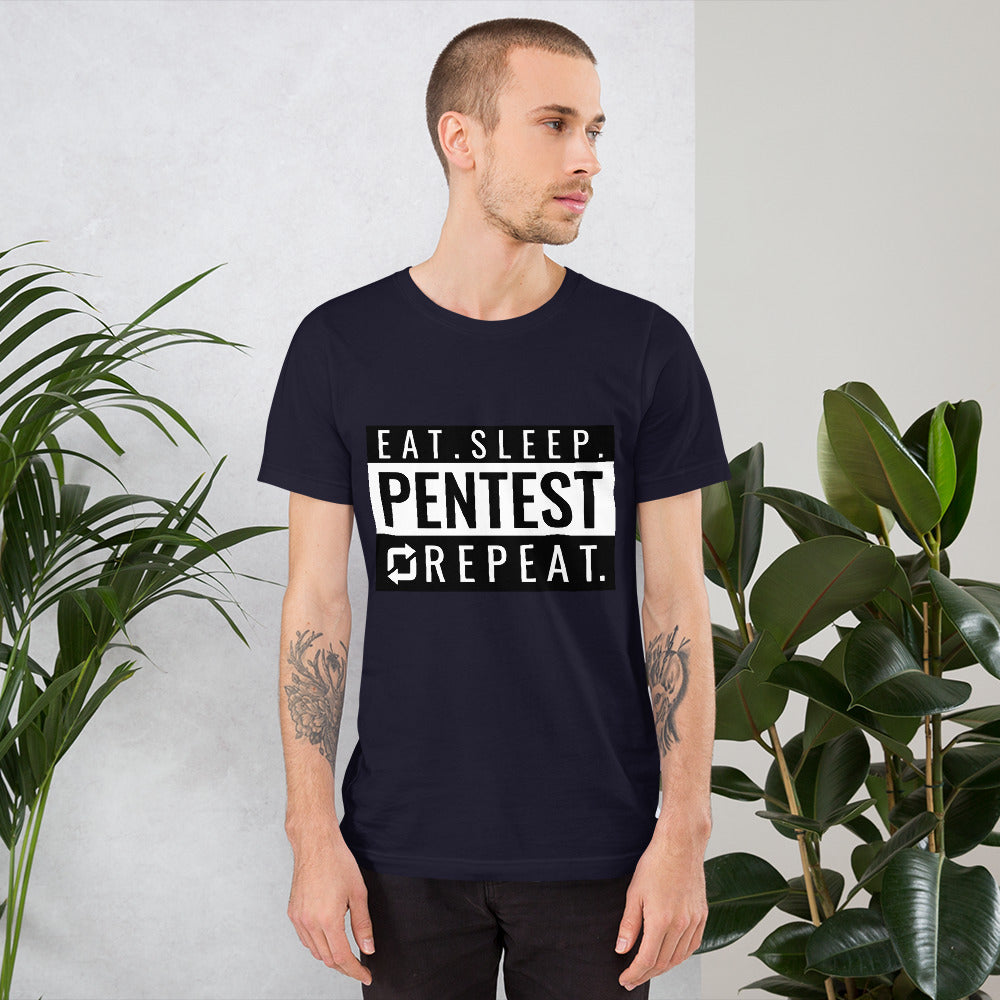 Eat sleep pentest repeat - Short-Sleeve Unisex T-Shirt by DarkByteGear