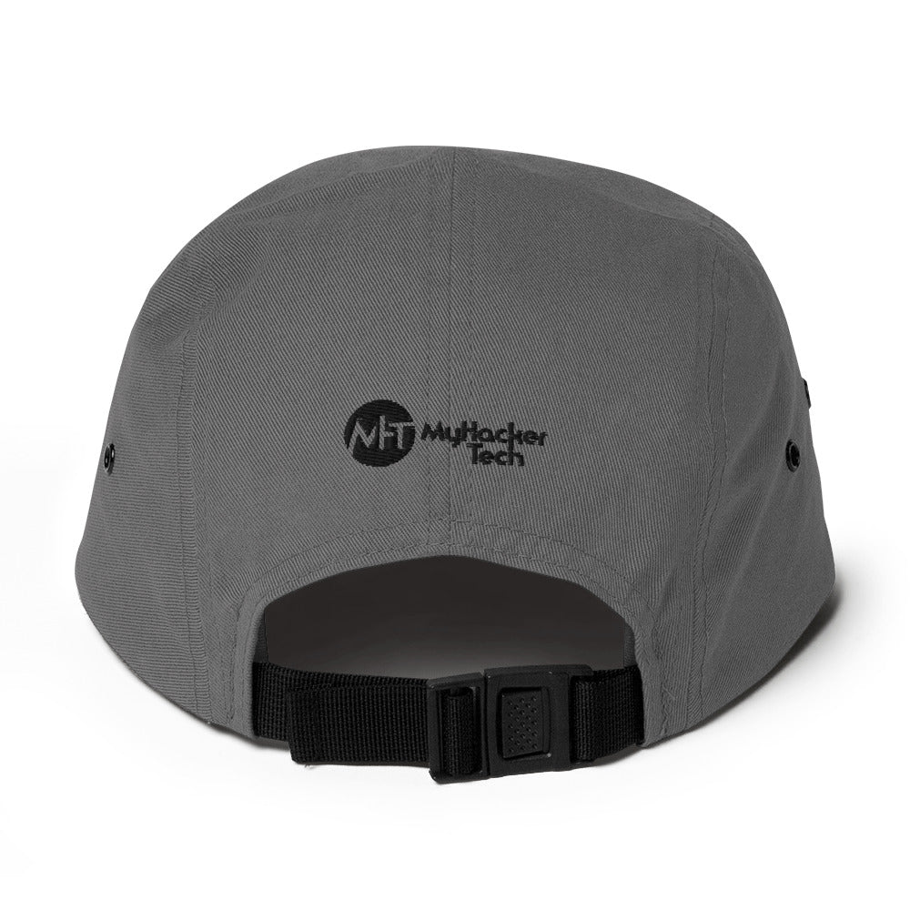 I void warranties - Five Panel Cap (black text) by DarkByteGear