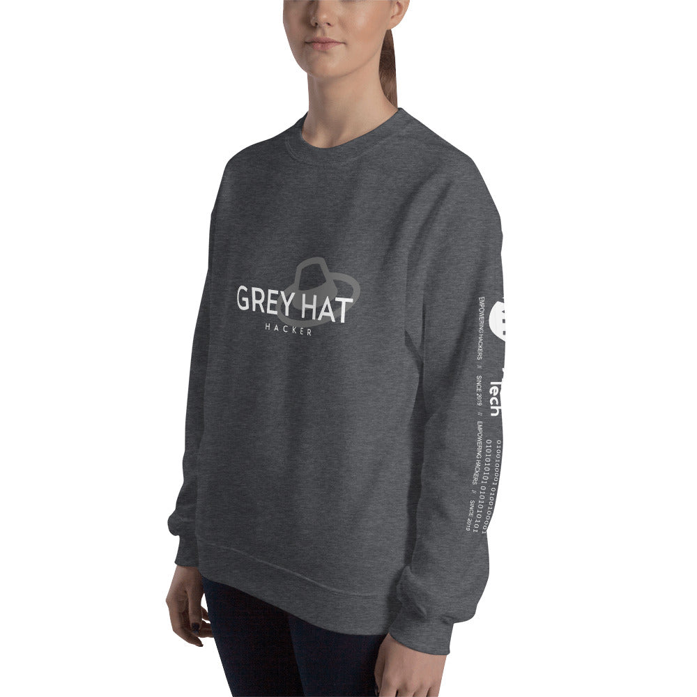 Grey Hat Hacker - Unisex Sweatshirt by DarkByteGear