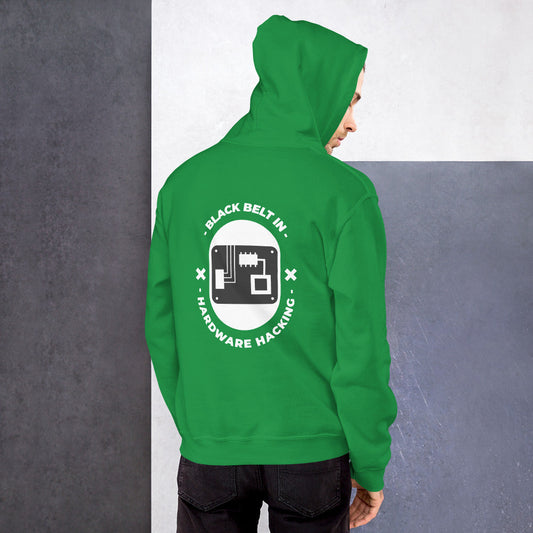 Black belt in hardware hacking - Unisex Hoodie by DarkByteGear