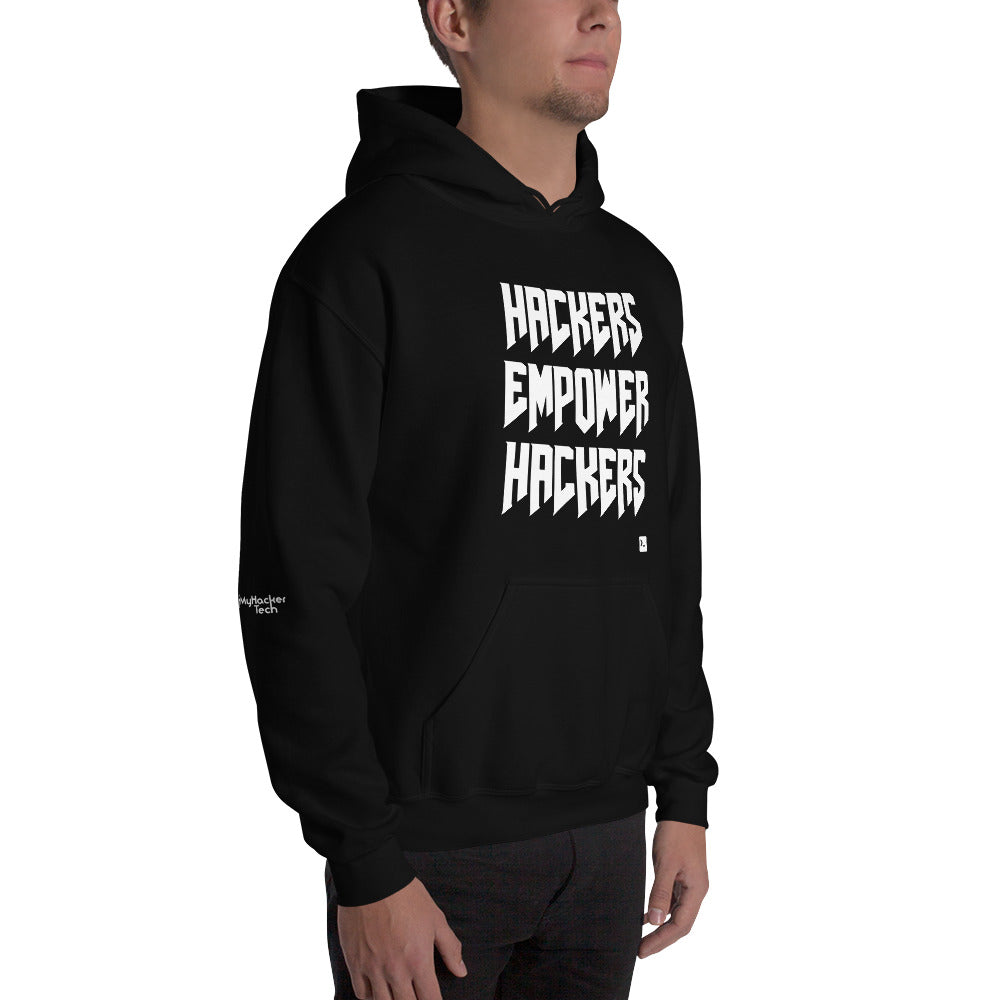 Hackers empower hackers - Unisex Hoodie by DarkByteGear