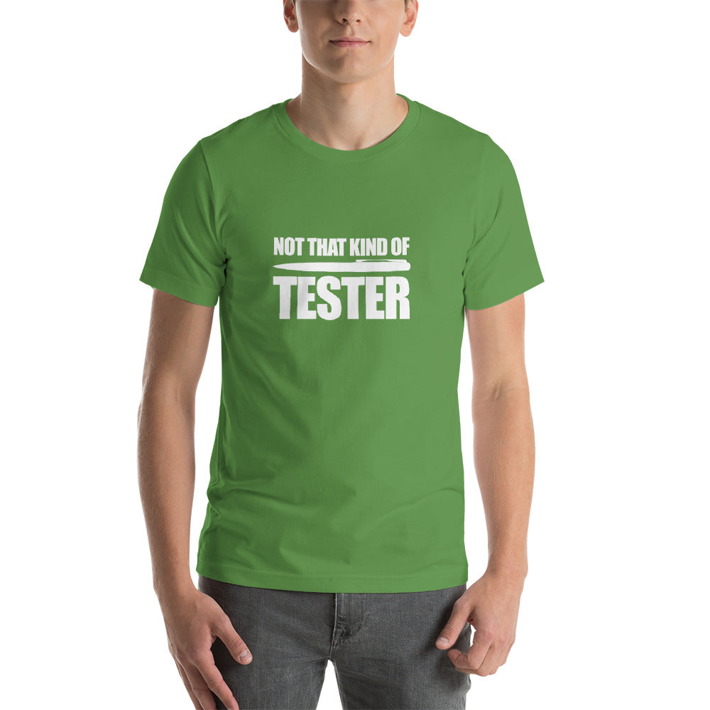 Not that kind of pen tester - Short-Sleeve Unisex T-Shirt (white text) by DarkByteGear