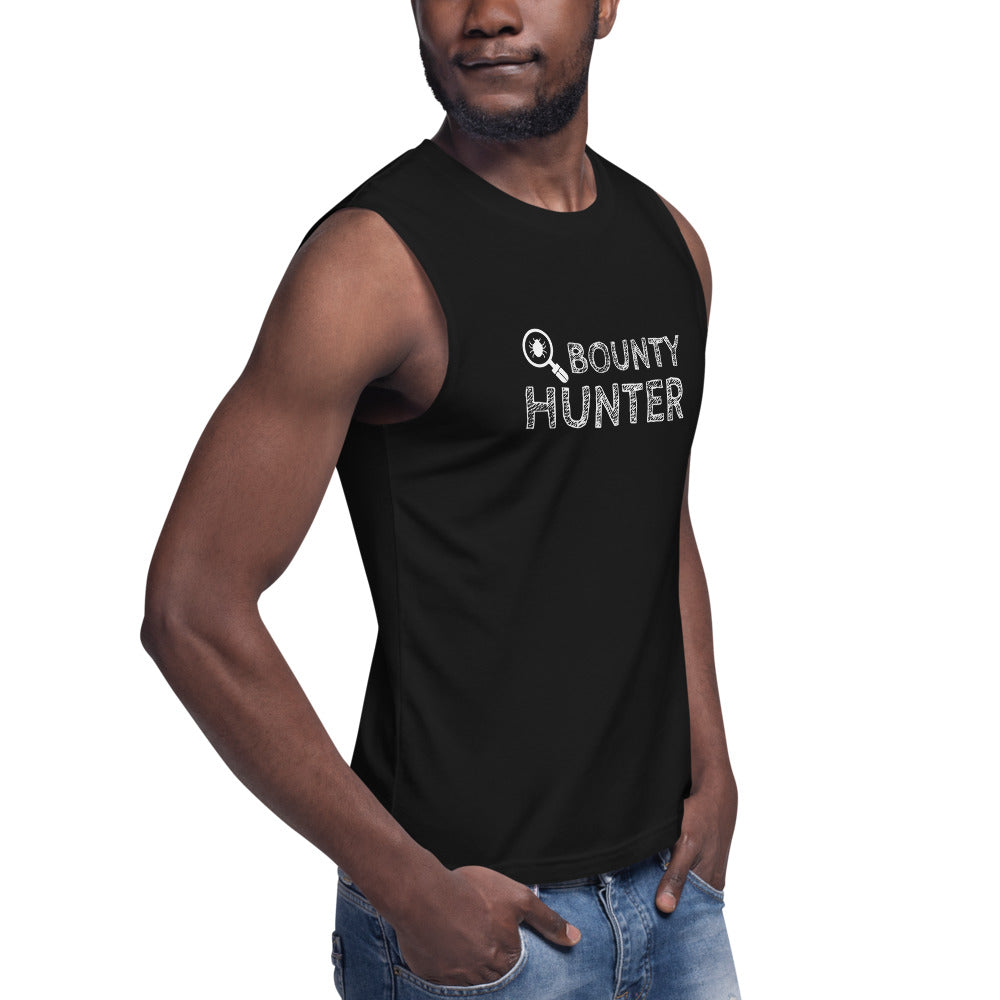 Bug bounty hunter - Muscle Shirt (white text) by DarkByteGear