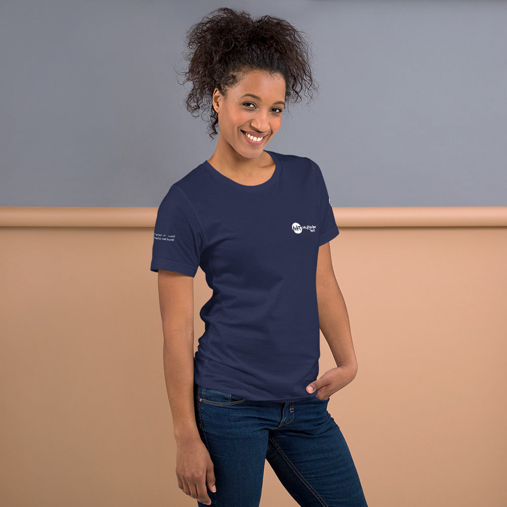 Linux Tweaks - world not found - Short-Sleeve Unisex T-Shirt (with all sides designs) by DarkByteGear