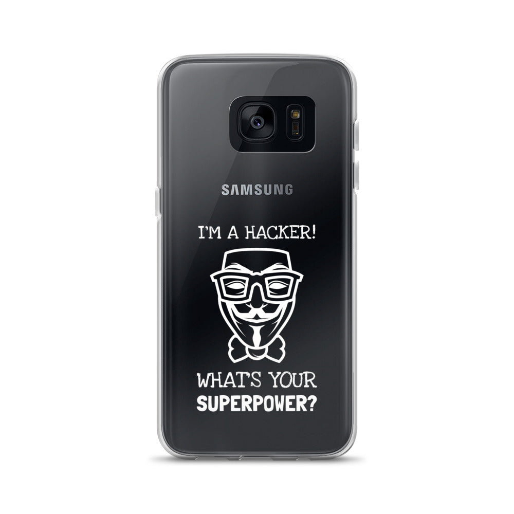 I'm a hacker! What's your superpower? - Samsung Case by DarkByteGear