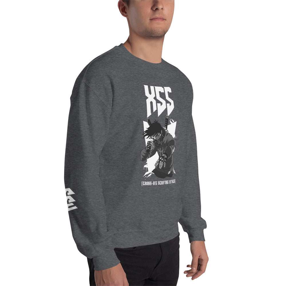 XSS cross-site scripting attack - Unisex Sweatshirt by DarkByteGear