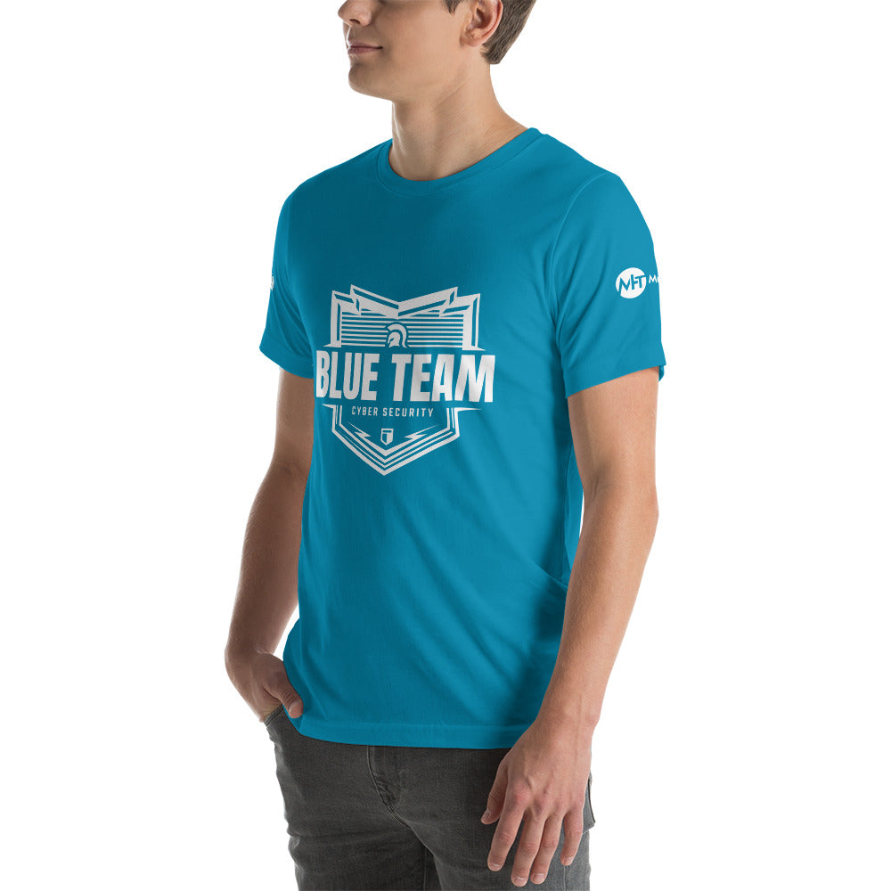 Cyber Security Blue Team v1 - Short-Sleeve Unisex T-Shirt by DarkByteGear