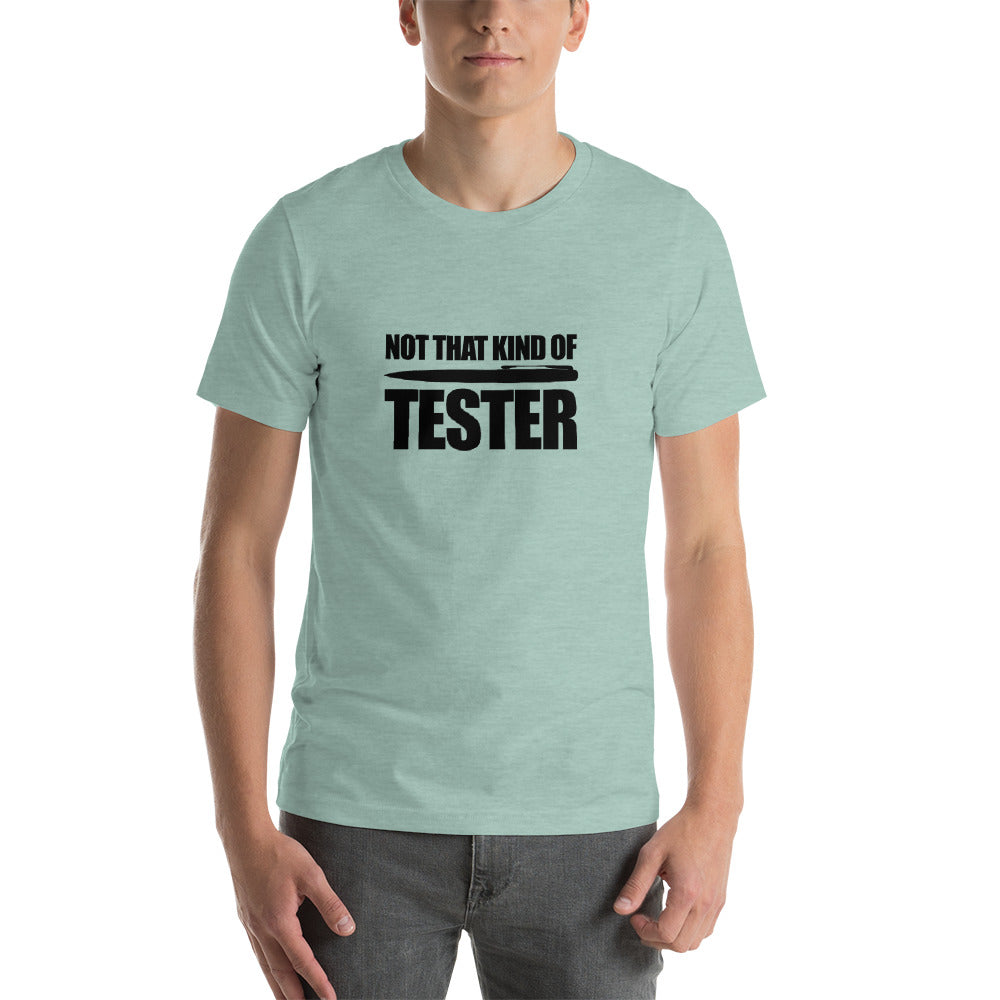 Not that kind of pen tester - Short-Sleeve Unisex T-Shirt (black text) by DarkByteGear