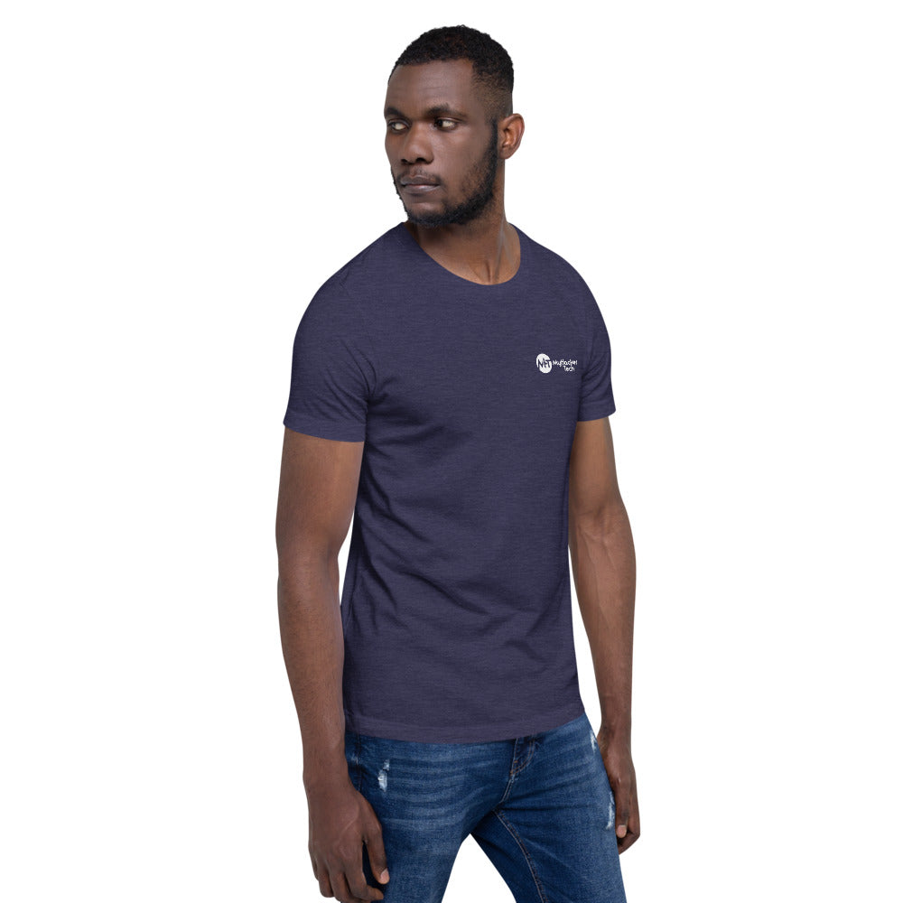 $ sudo systemctl restart 2020 - Short-Sleeve Unisex T-Shirt (with back design) by DarkByteGear