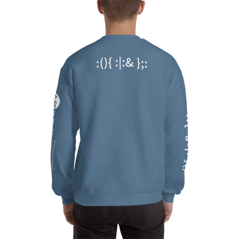Linux Hackers - Bash Fork Bomb - Unisex Sweatshirt ( with all sides designs) by DarkByteGear