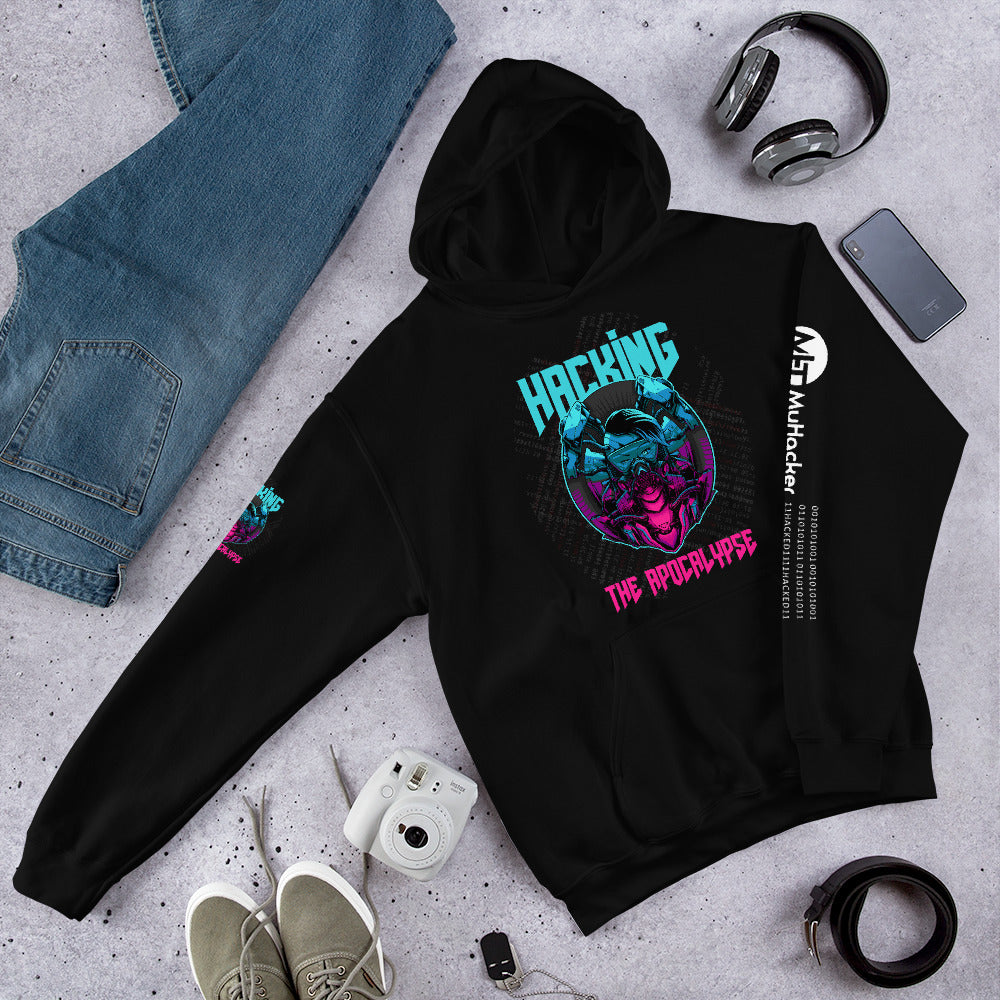 Hacking the apocalypse v2 - Unisex Hoodie by DarkByteGear