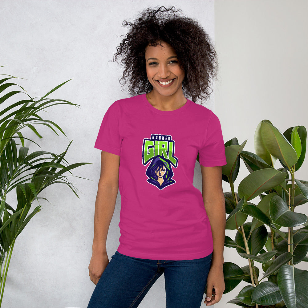 Hackergirl v.1 - Short-Sleeve Unisex T-Shirt by DarkByteGear