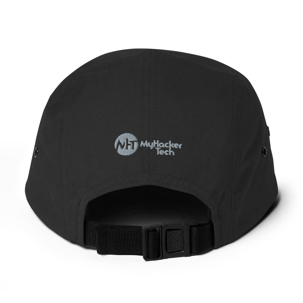 I void warranties - Five Panel Cap (white text) by DarkByteGear