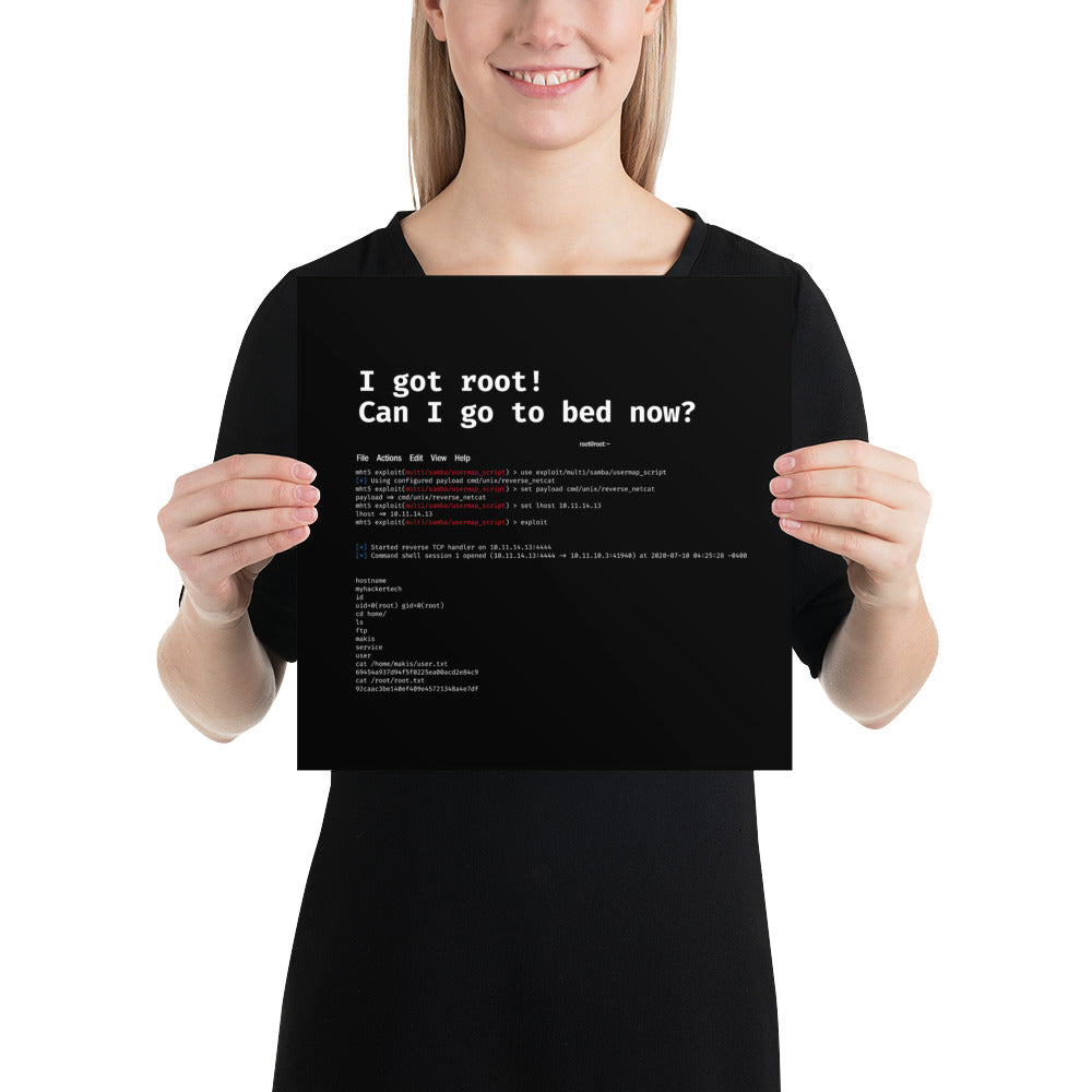 I got root! Can I go to bed now? - Poster by DarkByteGear