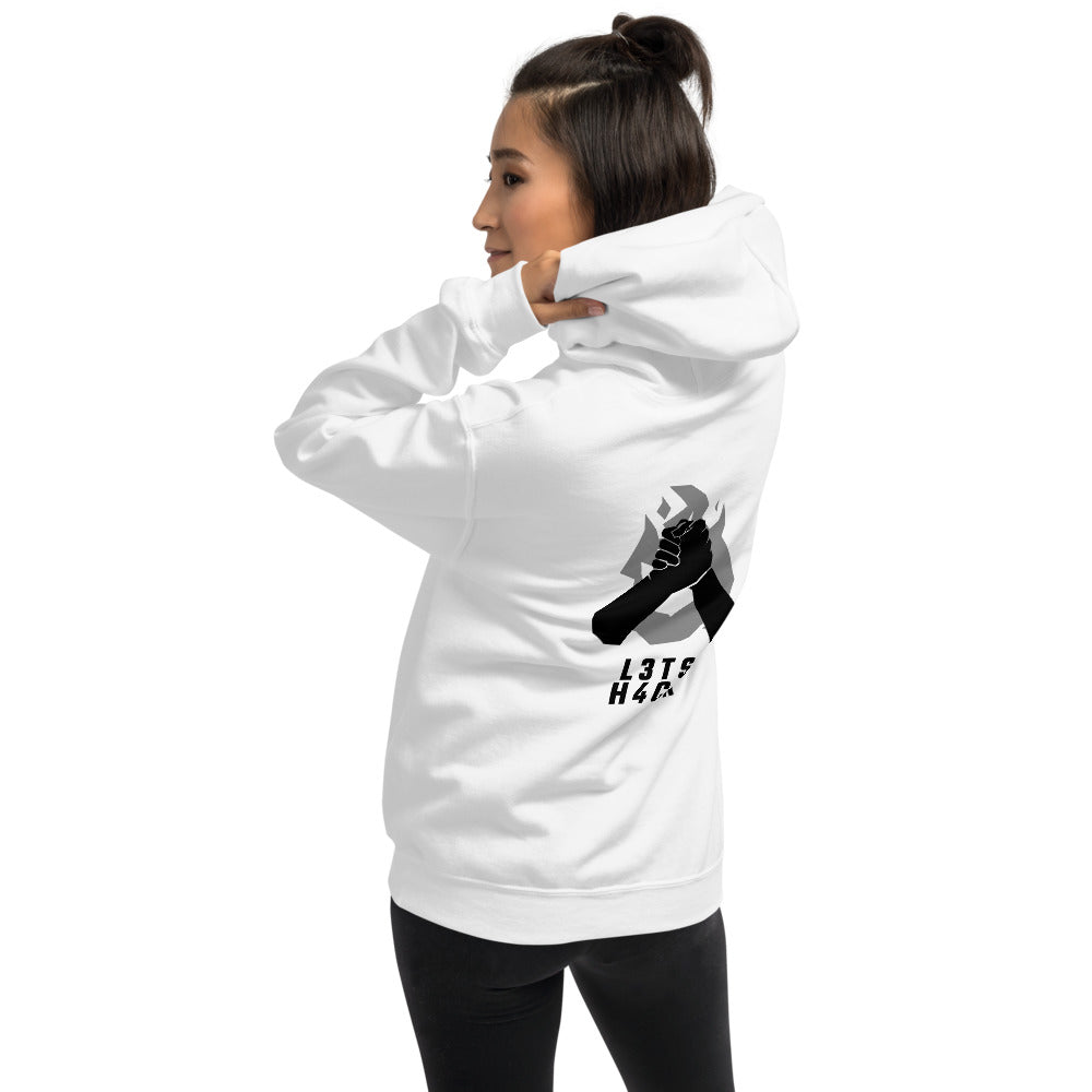 L3ts H4ck - Unisex Hoodie (black text) by DarkByteGear