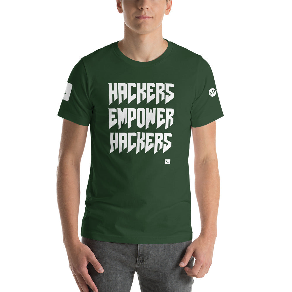 Hackers empower hackers - Short-Sleeve Unisex T-Shirt by DarkByteGear