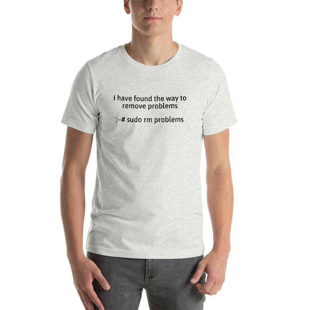 I have found the way to remove problems - Short-Sleeve Unisex T-Shirt (Black text) by DarkByteGear