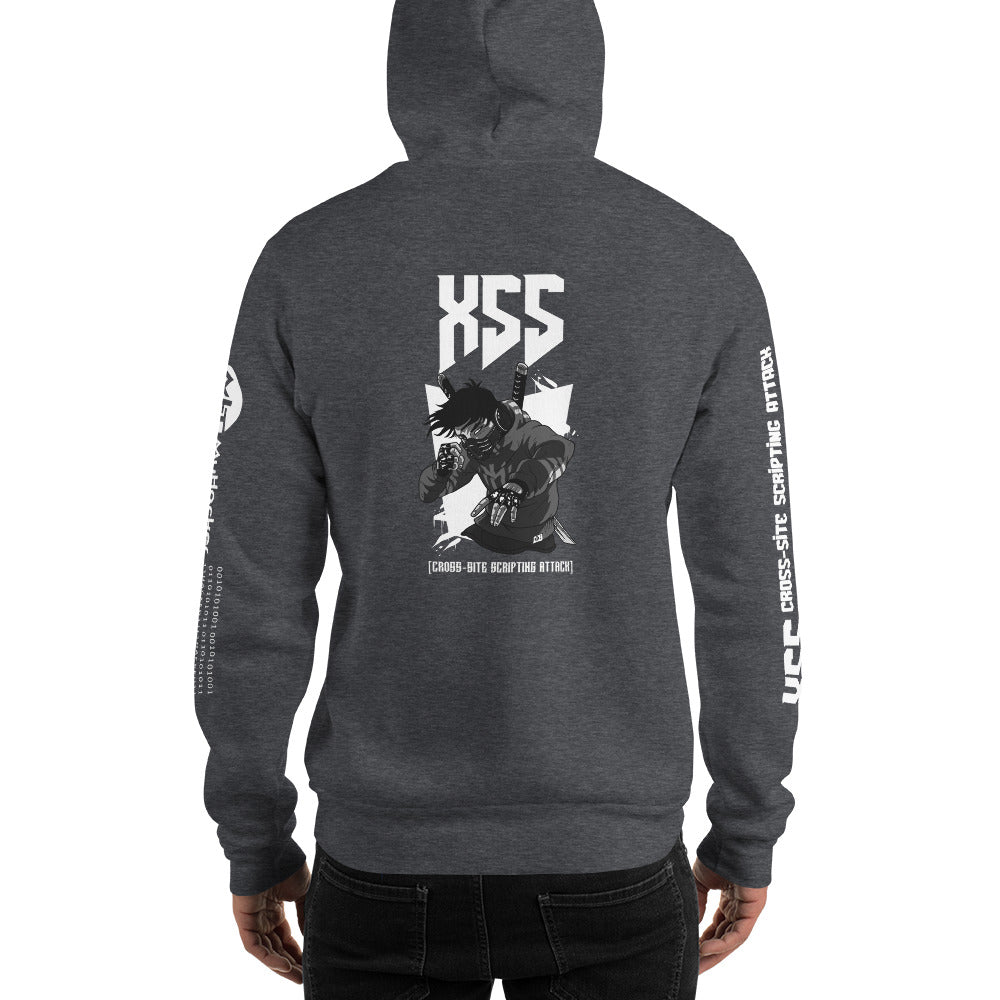 XSS cross-site scripting attack - Unisex Hoodie by DarkByteGear