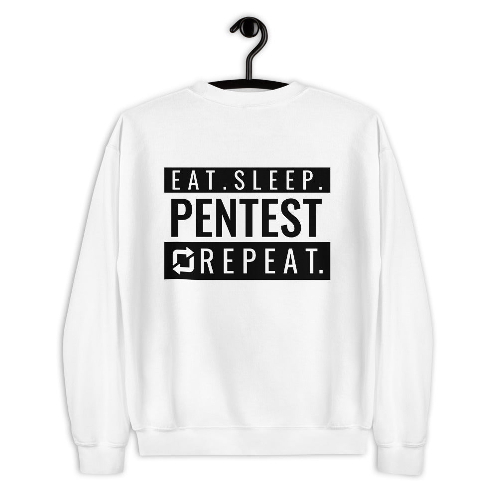 Eat sleep pentest repeat - Unisex Sweatshirt by DarkByteGear