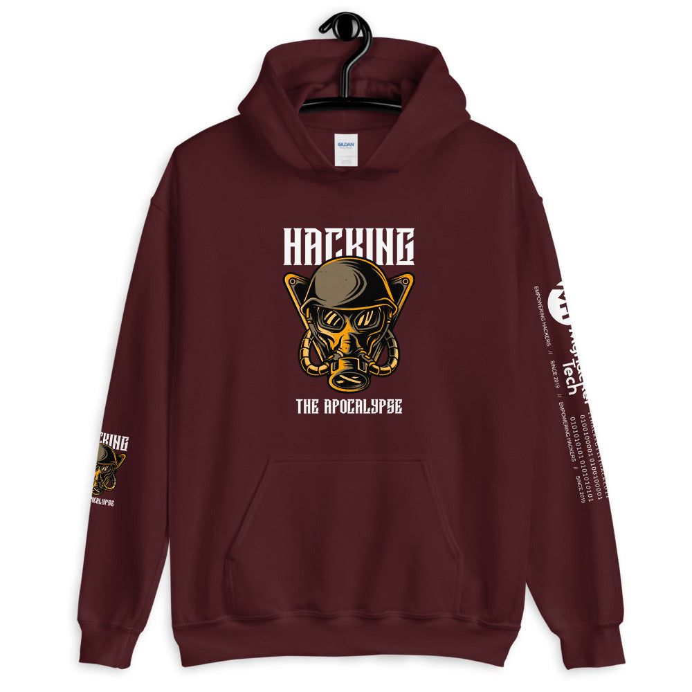 Hacking the apocalypse - Unisex Hoodie (with all sides design) by DarkByteGear